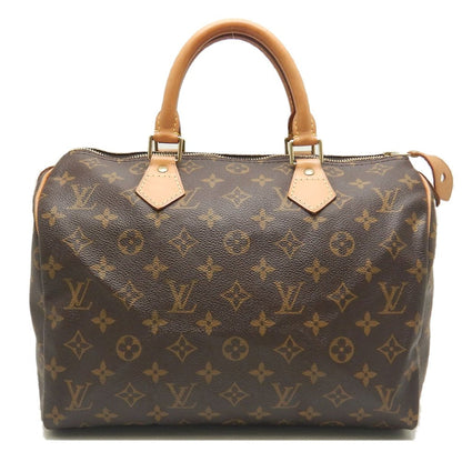 Louis Vuitton Monogram Speedy 30 Handbag Brown