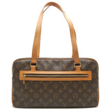 Louis Vuitton Monogram Cite GM Shoulder Bag Brown