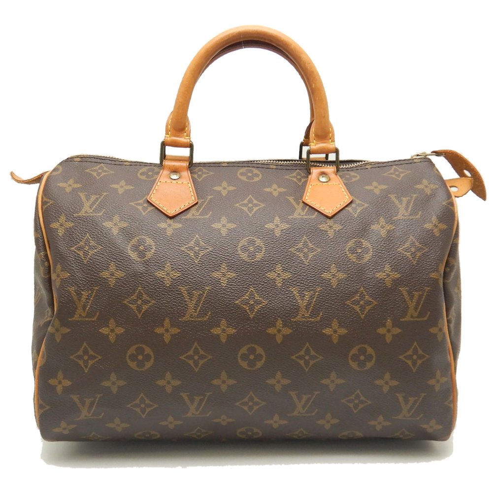 Louis Vuitton Monogram Speedy 30 Handbag Brown