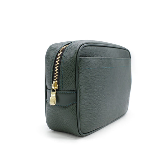 Louis Vuitton Taiga Calgary Epicea Shoulder Clutch Bag Black