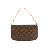 Louis Vuitton Monogram Pochette Accessoires Brown Gold Metal Fittings