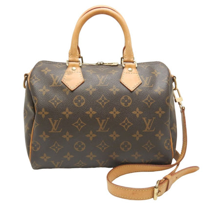 Louis Vuitton Monogram Speedy Bandouliere 25 Handbag Brown