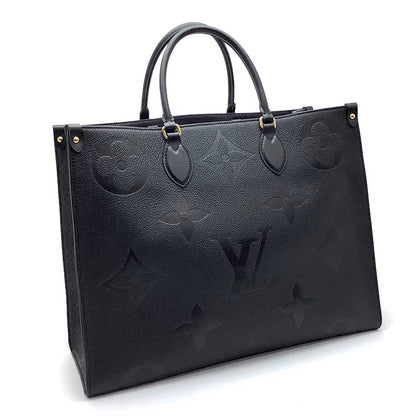Louis Vuitton On The Go GM Monogram Implant Noir Black