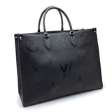 Louis Vuitton On The Go GM Monogram Implant Noir Black