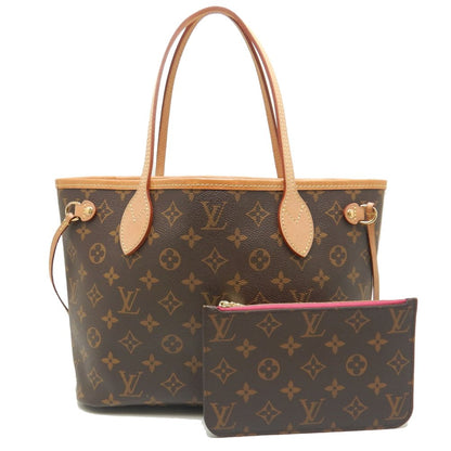 Louis Vuitton Monogram Neverfull PM Tote Bag Brown