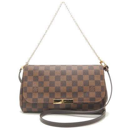 Louis Vuitton Damier Favorite MM Shoulder Bag Ebene