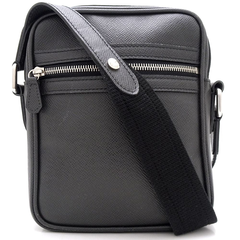 Louis Vuitton Taiga  Crossbody Shoulder Bag Ardoise Silver Hardware