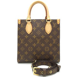 Louis Vuitton Monogram Sac Plat BB Handbag Brown