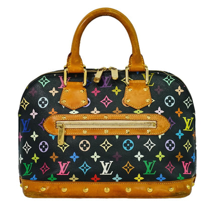 Louis Vuitton Alma PM Monogram Multicolor Handbag Noir Black