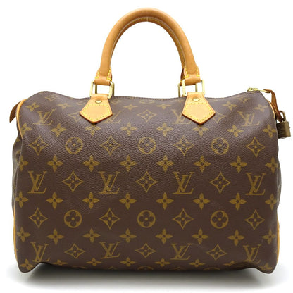 Louis Vuitton Monogram Speedy 30 Handbag Brown