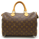 Louis Vuitton Monogram Speedy 30 Handbag Brown
