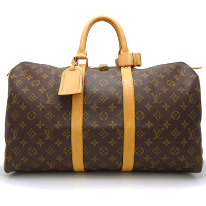 Louis Vuitton Monogram keepall 45 Boston Bag Brown