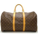 Louis Vuitton Monogram  Keepall 50 Boston Bag Brown
