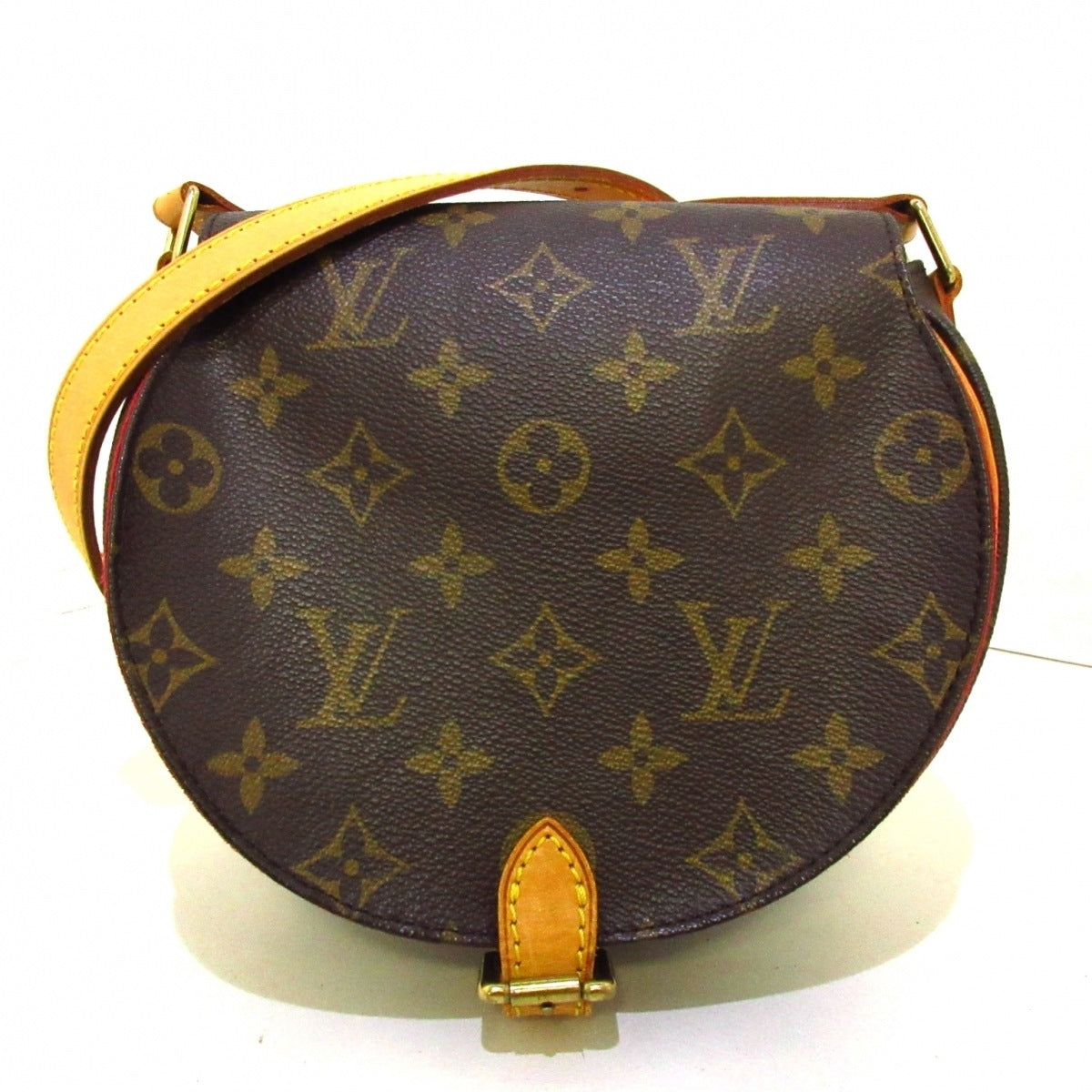 Louis Vuitton Sac Tan Blanc Shoulder Bag Monogram Canvas