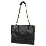 Chanel Shoulder Bag Matelasse Chain Lambskin Black