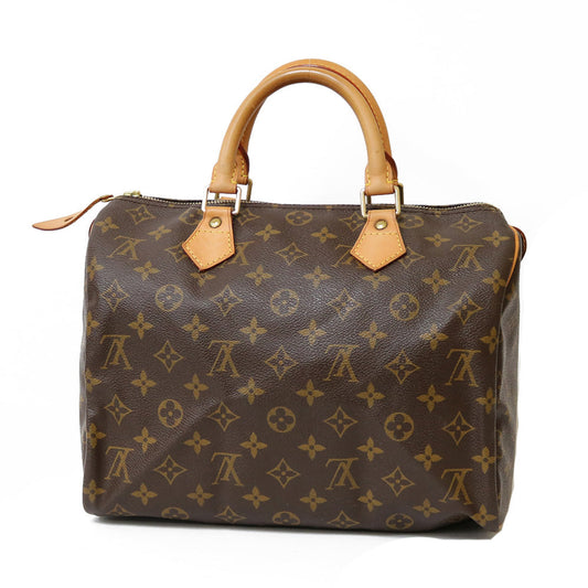 Louis Vuitton Speedy 30 Monogram Handbag Brown