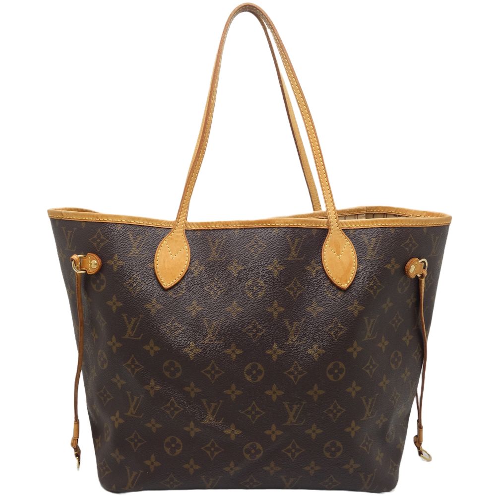 Louis Vuitton Monogram Neverfull MM Tote Bag Brown
