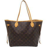 Louis Vuitton Monogram Neverfull MM Tote Bag Brown