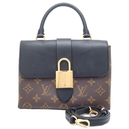Louis Vuitton Monogram Locky BB Shoulder Bag Brown Black