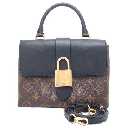 Louis Vuitton Monogram Locky BB Shoulder Bag Brown Black