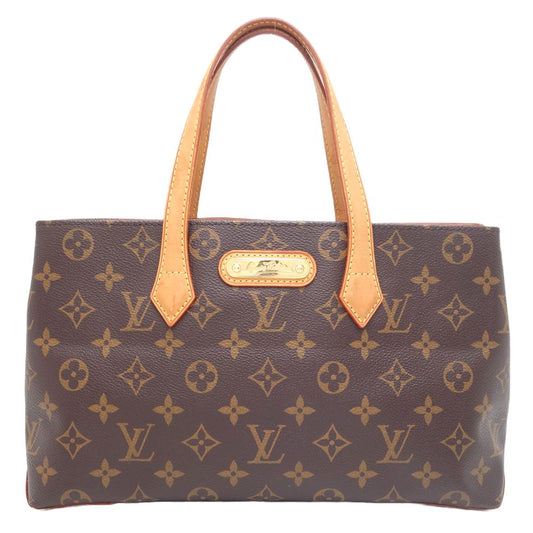 Louis Vuitton Monogram Wilshire PM Handbag Brown