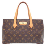 Louis Vuitton Monogram Wilshire PM Handbag Brown