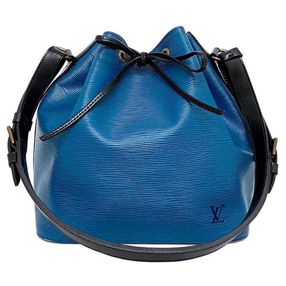 Louis Vuitton Petit Noe Black Toledo Blue Noir Epi