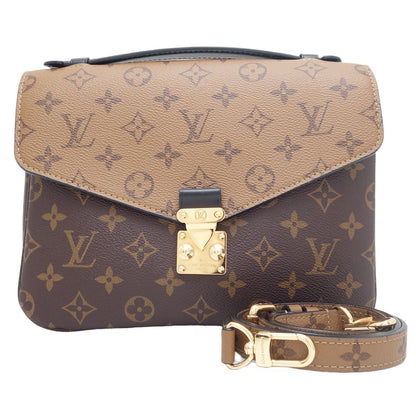 Louis Vuitton Pochette Metis MM Crossbody Shoulder Bag Monogram Brown