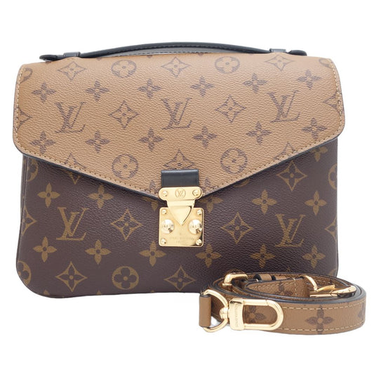 Louis Vuitton Pochette Metis MM Crossbody Shoulder Bag Monogram Brown