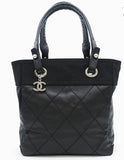 Chanel Paris Biarritz Small Tote Bag Black