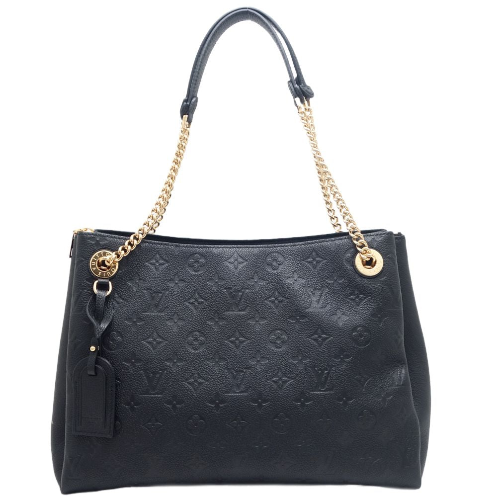 Louis Vuitton Surene MM Shoulder Bag Monogram Implant Black