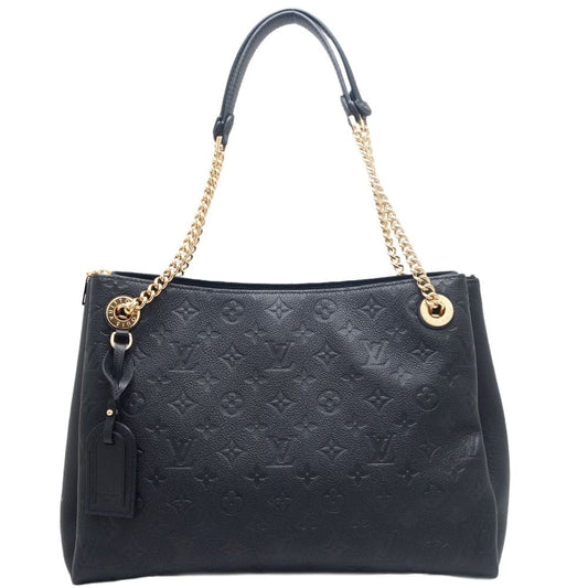 Louis Vuitton Surene MM Shoulder Bag Monogram Implant Black