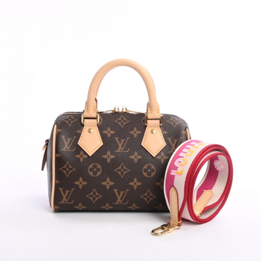 Louis Vuitton Speedy Bandouliere 20 Handbag Monogram Fuchsia