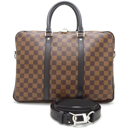 Louis Vuitton  Damier Document Voyage PM Ebene Business Bag Brown