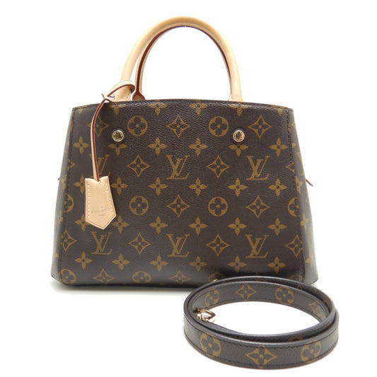 Louis Vuitton Monogram Montaigne BB Brown 2WAY Bag
