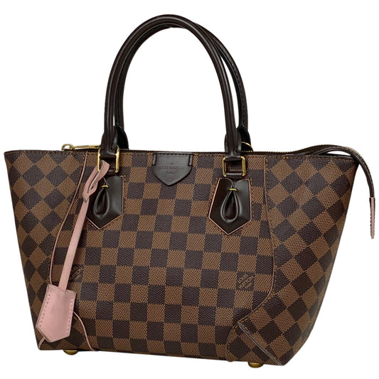 Louis Vuitton Kaisa Tote PM 2 Way Shoulder Bag Damier Brown Rose Ballerine