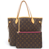 Louis Vuitton Monogram Neverfull MM Pivoine Tote Bag