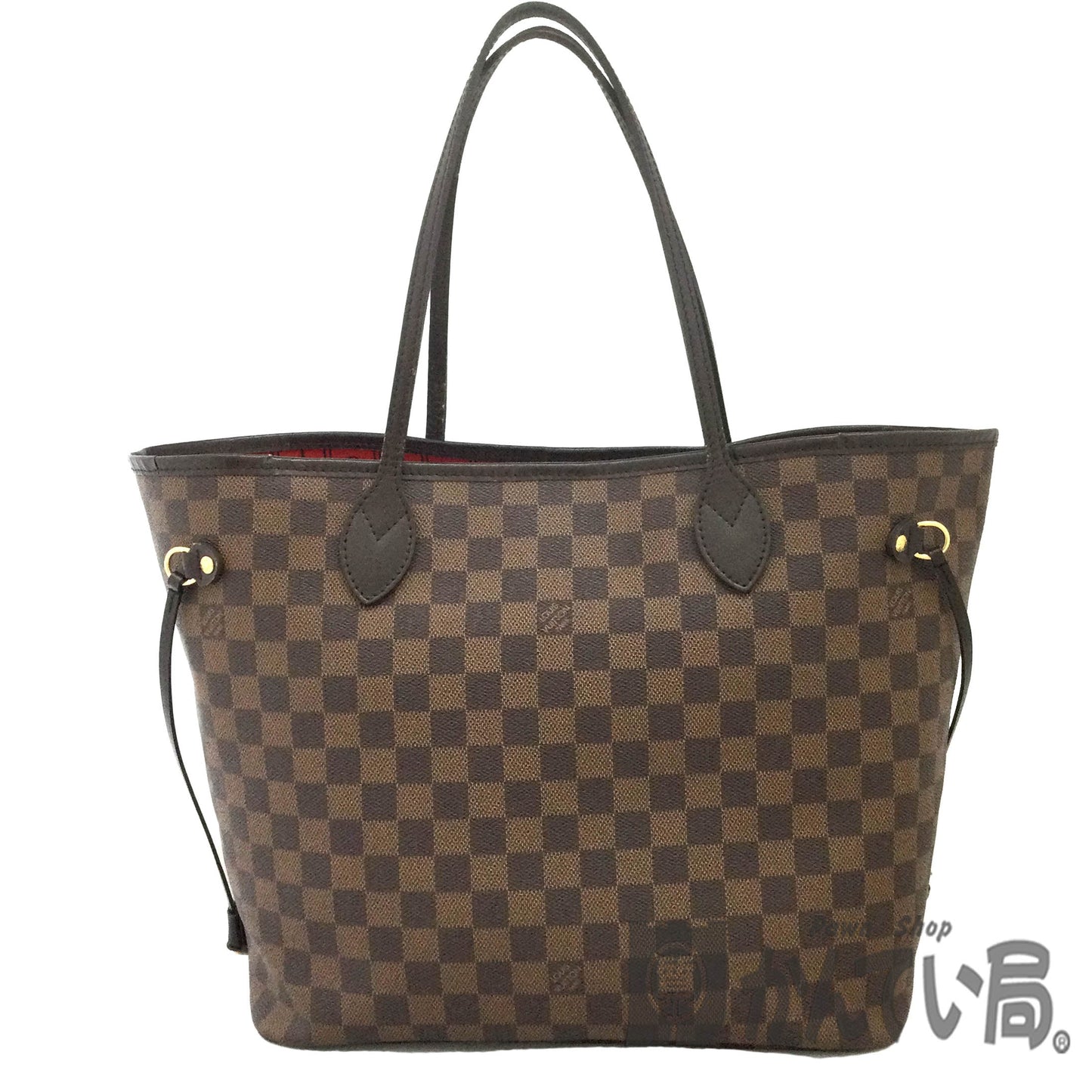 Louis Vuitton Neverfull MM Damier Ebene Brown Tote Bag Shoulder Bag
