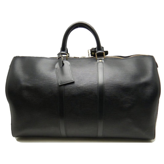 Louis Vuitton Epi Keepall 50 Noir Boston Bag Black