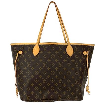 Louis Vuitton Tote Bag Monogram Neverfull MM Handbag Brown