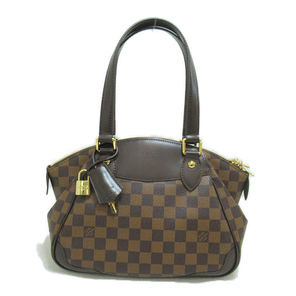 Louis Vuitton Verona PM Shoulder Bag Canvas Damier Ebene Brown