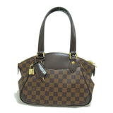 Louis Vuitton Verona PM Shoulder Bag Canvas Damier Ebene Brown