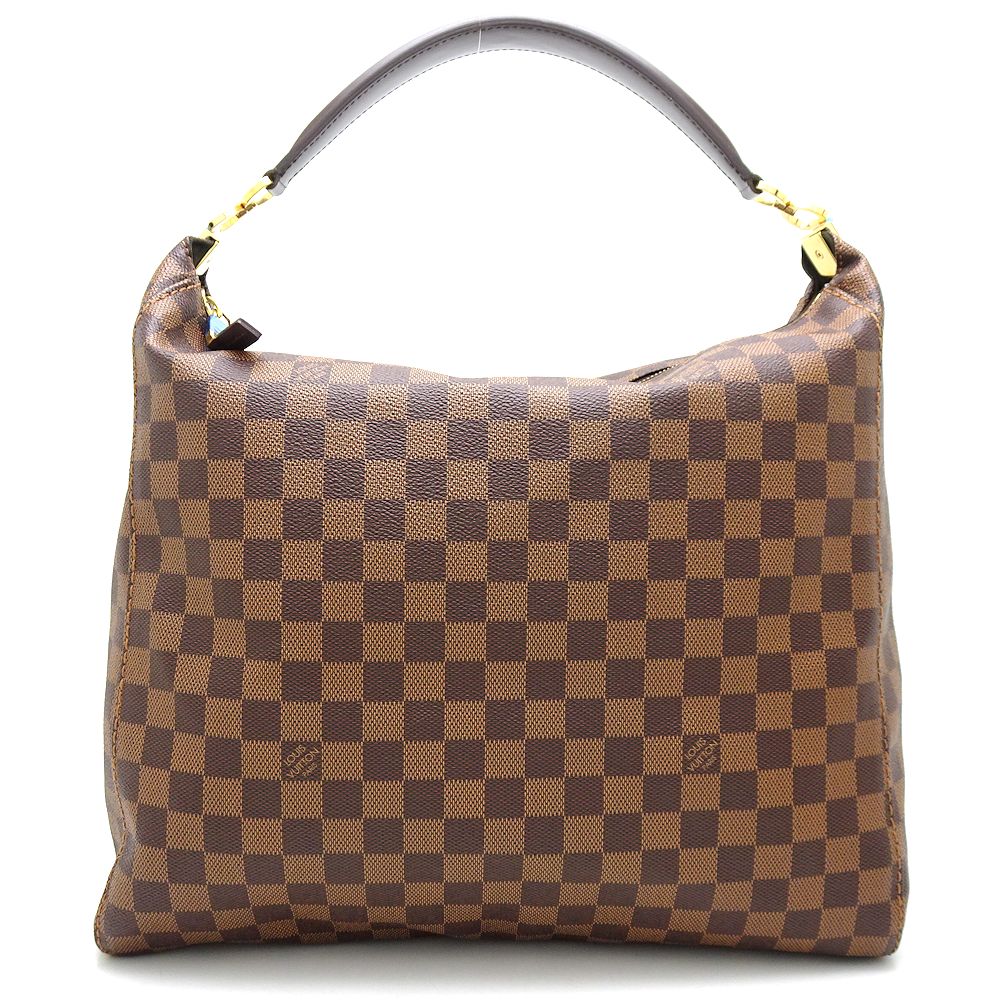 Louis Vuitton  Damier Portobello PM Ebene Shoulder Bag Brown