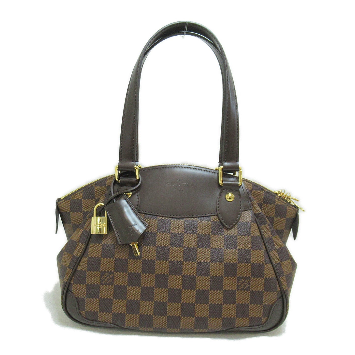 Louis Vuitton Verona PM Shoulder Bag Coated Canvas Damier Brown