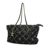Chanel Shoulder Bag Parisian Chain Nylon Black