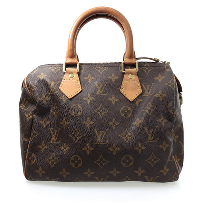 Louis Vuitton Monogram Speedy 25 Mini Boston Bag Brown