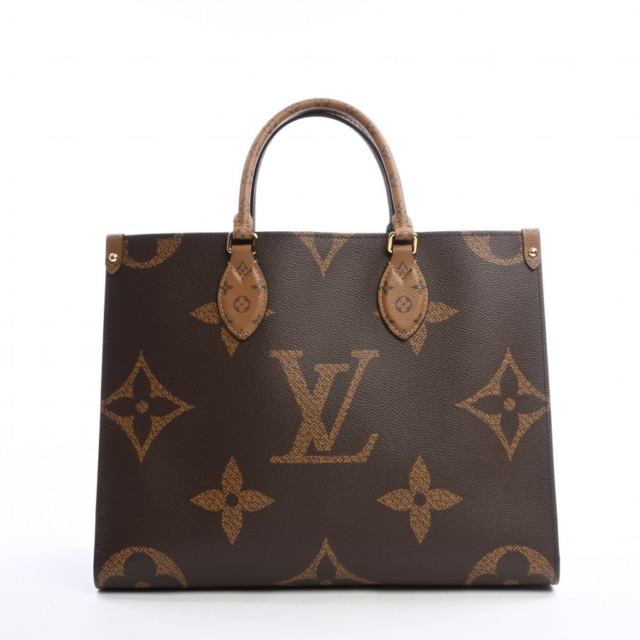 Louis Vuitton On The Go MM Tote Bag Monogram Giant Brown