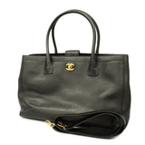 Chanel 2way Bag Executive Tote Caviar Skin Black