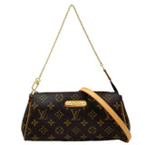 Louis Vuitton Monogram Eva Mini Handbag Chain Shoulder Bag Brown