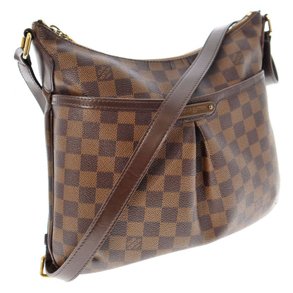 Louis Vuitton Diagonal Shoulder Bag Bloomsbury PM Damier Ebene Canvas Brown
